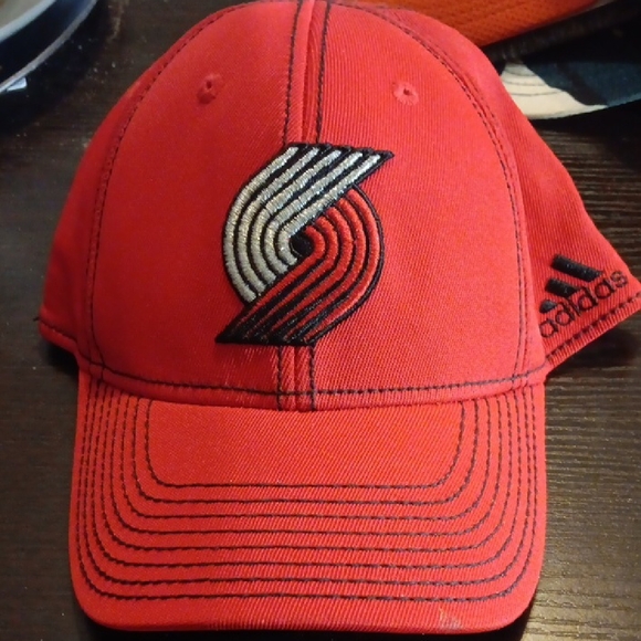 adidas Other - Trail Blazers Adidas Red and Black Cap with Embroidered Logo